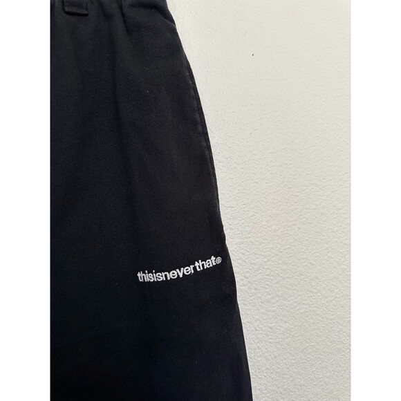Thisisneverthat Easy Pant Pull On Straight Leg Washed Black Cotton Street Men M - Picture 4 of 15